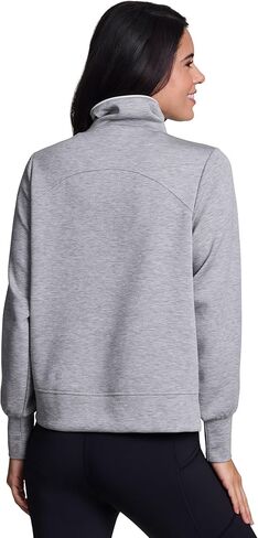 RBX 1/4 Zip Scuba Sweatshirt for Women, Relaxed Lightweight Mock Neck Quarter Zip Pullover in Kuwait