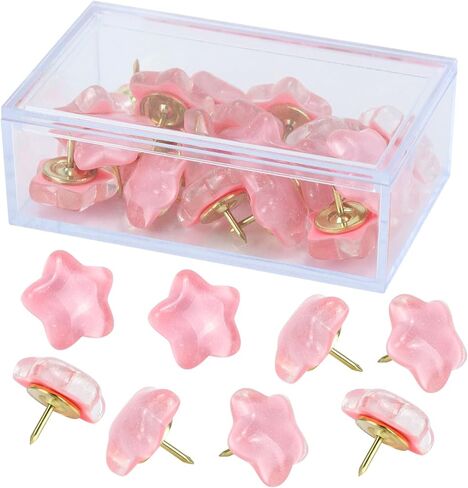 Star Push Pins - Cute Thumb Tacks with Adorable Shiny Star Design - Decorative Pushpins Perfect for Craft Projects, Scrapbooking, and DIY Decorations (Purple) in Kuwait