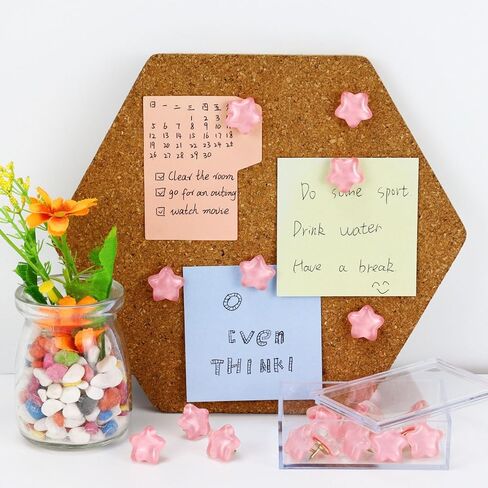 Star Push Pins - Cute Thumb Tacks with Adorable Shiny Star Design - Decorative Pushpins Perfect for Craft Projects, Scrapbooking, and DIY Decorations (Purple) in Kuwait