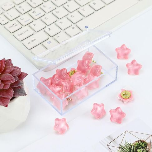 Star Push Pins - Cute Thumb Tacks with Adorable Shiny Star Design - Decorative Pushpins Perfect for Craft Projects, Scrapbooking, and DIY Decorations (Purple) in Kuwait