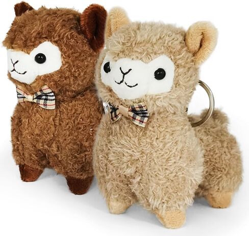 JIAHO 2 Pcs Cute Alpaca Stuffed Animals for Girls and Boys, Soft Mini Alpaca Plush Toys, Sheep Stuffed Animal Bulk, Kawaii Plushies, Treasure Box Plush Doll Toys for Classroom, Christmas Decorations in Kuwait