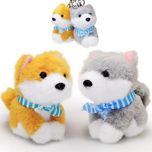 JIAHO 2 Pcs Cute Alpaca Stuffed Animals for Girls and Boys, Soft Mini Alpaca Plush Toys, Sheep Stuffed Animal Bulk, Kawaii Plushies, Treasure Box Plush Doll Toys for Classroom, Christmas Decorations in Kuwait