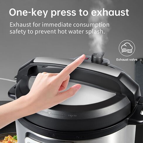 KINGBULL 12-in-1 Electric Pressure Cooker, Instant Multi-Use Non-Stick Pot, Slow Cooker, Rice Cooker, Steamer, Sauté, Yogurt Maker, Warmer &Delay Start,LED Screen& Manual(6QT) in Saudi Arabia