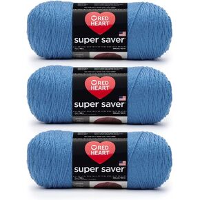 Red Heart Super Saver Yarn (3 pack) Delft Blue E300-885