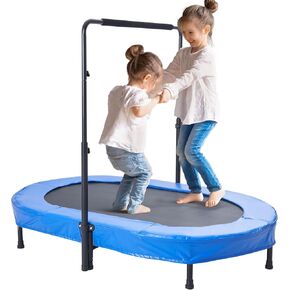 VEVOR 5FT Trampoline for Kids, 60" Indoor Outdoor Trampoline with Safety Enclosure Net, Basketball Hoop and Ocean Balls, Mini Toddler Recreational Trampoline Birthday Gifts for 3+ Years Kids