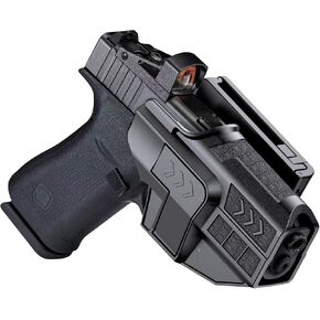 Optic Ready Holster for Glock 48, Belt OWB Gun Holster for Glock 43x Mos | Glock 4 8 | Glock 43, Adjustable Rentention Index Finger Release Pistol Holsters, Right-Handed Black Handgun Holster