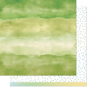 Lawn Fawn LF2587 Emerald Paperned Paper (حزمة 12)