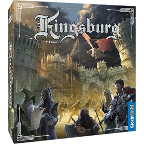 لعبة مجلس إدارة Kingsburg 3rd - الدفاع والازدهار في المملكة! لعبة استراتيجية القرون الوسطى للأطفال والكبار ، الذين تتراوح أعمارهم بين 10+ ، 2-5 لاعبين ، 90-120 دقيقة ، صنعت من قبل جيوشي يونيتي