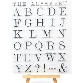 Linda Craft 1PC Upper Alphabet Letters Clear Stamps for Card Making Decoration و DIY Scrapbooking 21122803