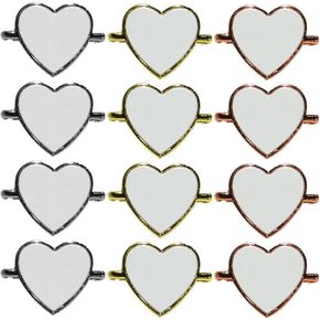 12 PCS HEART BANDAY SUBLIMATION WATCH BAND ، 3 ألوان نقل الحرارة DIY Photo Memorial Sublimation Blanks