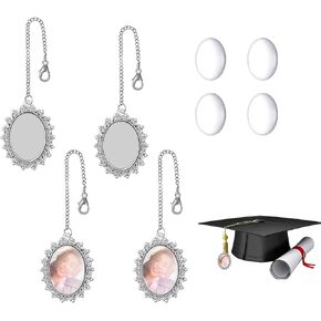 4pcs Cap Cap Charm 2025 Tassel Charm Memorial Photo for Terguation Cap