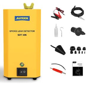 AUTOOL Automotive Smoke Leak Detector Evap Car Pipe Leakage Tester Fuel Leak Locator Universal for Motorcycle/Car/Truck