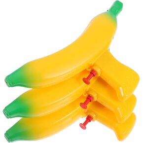 Toyvian 3pcs الموز المطلق النار على شكل مياه ، لعبة إطلاق النار على المياه ، ومياه Summer Super