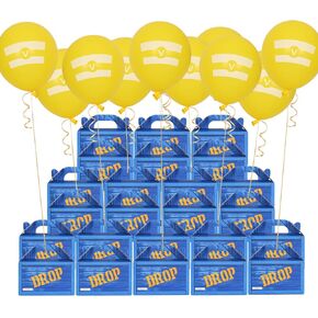 24 PCS فيديو لعبة موضوع الحزب صناديق الهدايا ، حفلة فيديو لحزب الحفلات - Battle Gamers Drop Favor Box for Kids