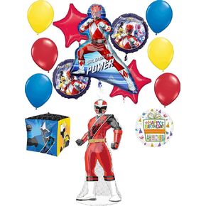 مستلزمات حفلات عيد ميلاد Anagram Power Rangers 14 PC RIP FOIL BAUQUET DECERATIONS