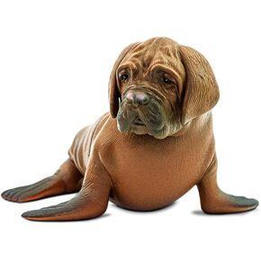 Randimals Sea Lion تمثال Toy Masstiff Dog Face 5 "، لعبة Action Action Action Hard Premium ، صديق هجين يشجع المغامرة والخيال