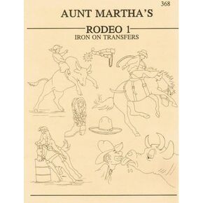 Rodeo - Western - Cowboy Aunt Martha's Hot Iron Transfers Booklet