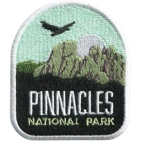 Vagabond Heart Pinnacles Park Patch - Iron on Travel Badge - Pinnacles Souvenir