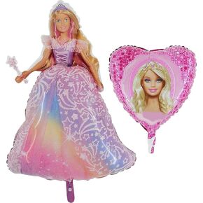 Toyland® 2 Pack Pack Barbie - 18 "Balloon Balloon و Large 42" على شكل - زينة لحفلات الأطفال