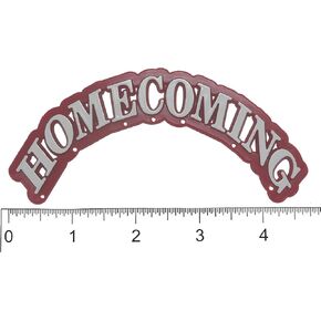 سحر العودة للوطن 1.25 "× 4.5" 1 PC PKG. (أبيض/فضي ، 1 جهاز كمبيوتر PKG.)