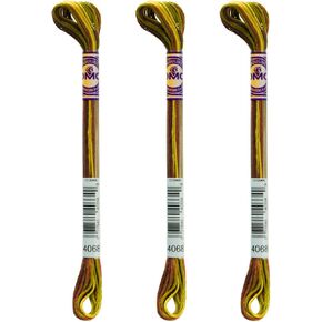 اختلافات ألوان DMC 6 خيط تطريز - 8.7 ياردة - التمويه 417F -4068 - حزمة 3 skeins