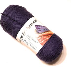 Soft Classic Yarn by Loops & Threads - Medium (4) - 354 Yards - Purple