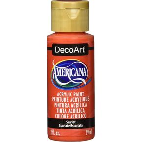 DecoArt DA345-3 Americana 2 Oz Paint, Scarlet Americana Craft Paint