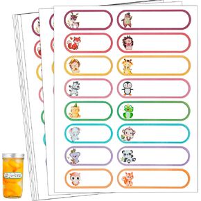 Baby Bottle Labels for Daycare Supplies Self-Laminating, Dishwasher Safe, 128 Pcs Toddler Daycare Labels, School Name Labels Stickers for Kids Stuff, Kids Name Tags for Plastic Water Bottle