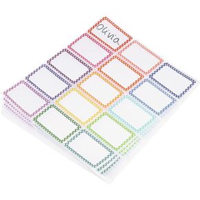 PATIKIL Name Tag Stickers, 405 Pcs Hi My Name is Stickers Removable Labels for Clothes Daycare Classroom Office Meeting, Mixed Colors Dot