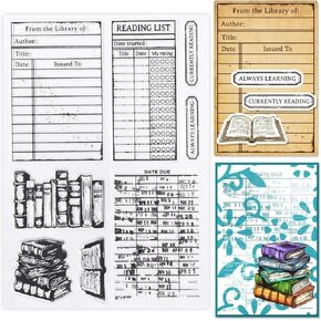 GLOBLELAND Diary Clear Stamps Transparent Silicone Stamp Weather Frame for Card Making Decoration and DIY Scrapbooking in Kuwait