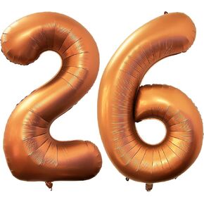 Number 10 Orange Balloons 40 Inch Giant Foil Helium for 10th Birthday Party Supplies Anniversary Events Decorations in Kuwait
