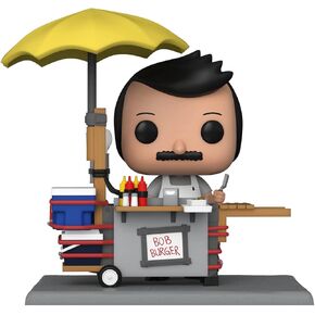 فونكو بوب! Deluxe: Bob's Burgers - Bob with Burger Cart ، Amazon Exclusive