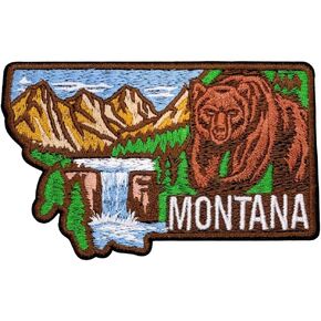 Proud Montana Patch – 2.5 inches, Cool Montana Iron On Patch – Embroidered State Patches Iron On/Sew On for Jackets