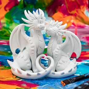 Dragons and Beasties Infinite Heartails - Dragon Vinyl Figures: Paint Your Own Figures