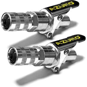 AZUNO Grease Gun Coupler, 2nd Generation Upgraded to 12,000 PSI, Grease Gun Tips Quick Lock and Release, Compatible with All Grease Guns 1/8" NPT Grease Gun Fittings in Kuwait
