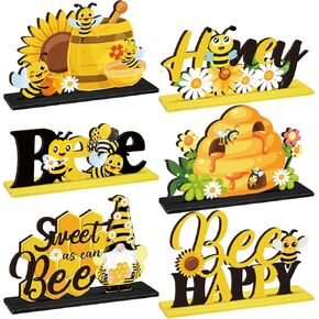 6 PCS BEE BABY WOODEN CENTERSENTEN