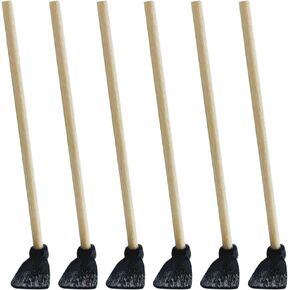 Miniature Shovel Dollhouse 6 PCS 1:12 Miniature Gardening Tools Dollhouse, Fairy Garden Farming Tools, Miniature Hoes for Mini House Decoration Accessories Miniature Hoe Dollhouse