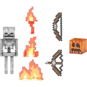 Mattel Minecraft Diamond Level Action Action Figure مع 6 ملحقات ، 5.5 بوصة مقياس جامع وتصميم بكسل