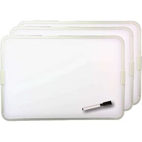 منتجات Flipside على جانب الألمنيوم مؤطرًا ، لوحة محو جاف مغناطيسي مع قلم ، 12 "× 17.5" ، حزمة 3