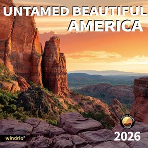2026 التقويم الحائط ، التقويم 2026 ، يوليو 2025 - ديسمبر 2026 ، تقويم الحائط Untamed Beautiful America ، 12 "× 24" تم افتتاحه ، شهور كاملة في الصفحة ، ورقة سميكة وثيقة للتخطيط للتنظيم التقويم