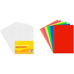 15pcs لوحة ملصق أبيض 30 ورقة ملصق ملون نيون