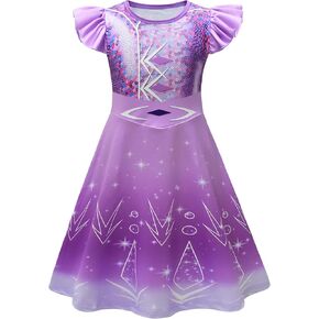 AOVCLKID Girls Princess Costume Birthday Party Dress Halloween Cosplay Outfits