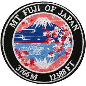 Ski Mountain Fuji Tokyo Japan Embroidered Iron on sew on Patches