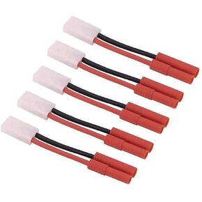 5pcs tamiya male to hxt 4.0mm banana consulate adapter cable for redcat racing hexfly nimh battery Charger