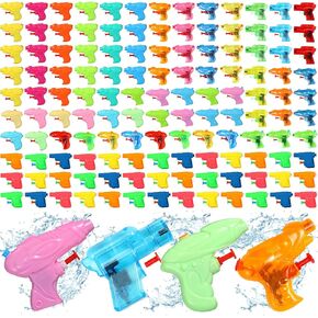 130 Pcs Mini Water Guns Toys Powerful Water Pistols Small Squirt Toys Guns Colorful Water Shooters Bulk Outdoor Summer Pool Party Favor for Boys Girls Adults