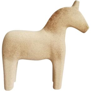 Wooden Horse Statue Decor Decor 3 PCS Swedish Horse Vintage Unfinished Horse Figurine Wooden Horse Neutral Painting Horse Statue Vintage Unfinished Wooden Wooden Retro