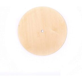 2Pcs of 20CM Unfinished Craft Circle Wooden Large Clock Shapes Wood Craft Tags Natural Blank with 1CM Hole
