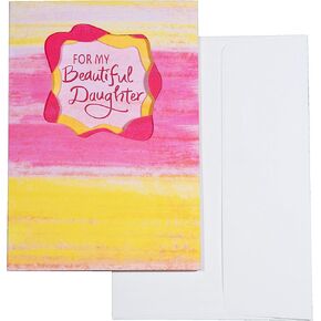 Blue Mountain Arts Daughter Card (To My Daughter… Always Believe In Your Hopes and Dreams) Sweet Birthday, Graduation, or “I Love You" Card From a Mom or Dad, by Ashley Rice, 4.9" x 6.9" in Kuwait