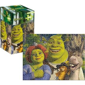 Aquarius Shrek 500pc Puzzle (أحجية بانوراما 500 قطعة) - Free Glare - FIT Precision - Precision Serchandise & Collecties - 14x19 بوصة.