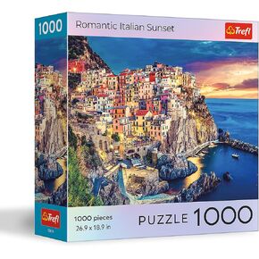 Trefl Romantic Italian Sunset - 1000 Piece Jigsaw Puzzle 27"x19" DIY Puzzle, Creative Fun, Classic Jigsaw for Adults and Children from 12 Years Old